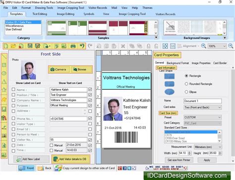 Visitor Gate Pass Management Software 8532 Design Visitor Gate