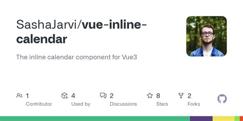 Github Sashajarvi Vue Inline Calendar The Inline Calendar Component