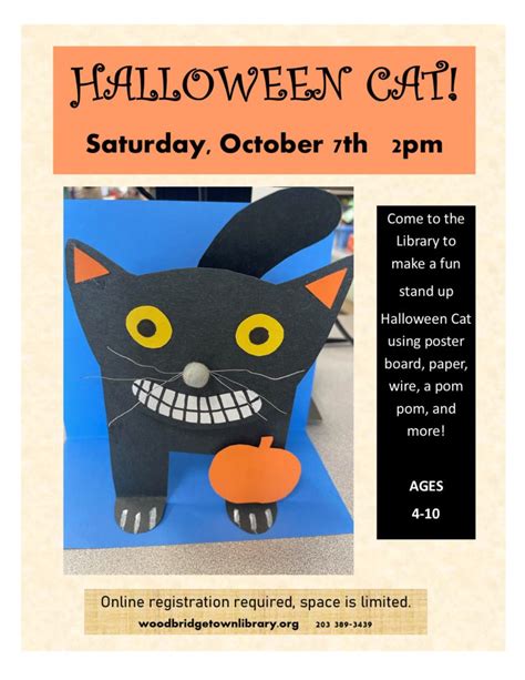 Halloween Cat Craft – Woodbridge Town Library