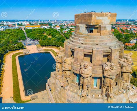 Monument To The Battle Of The Nations In German Town Leipzig Editorial