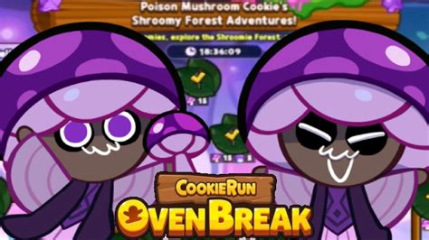 Poison Mushroom Cookie S Shroomy Forest Adventure Event Cookie Run Ovenbreak Youtube