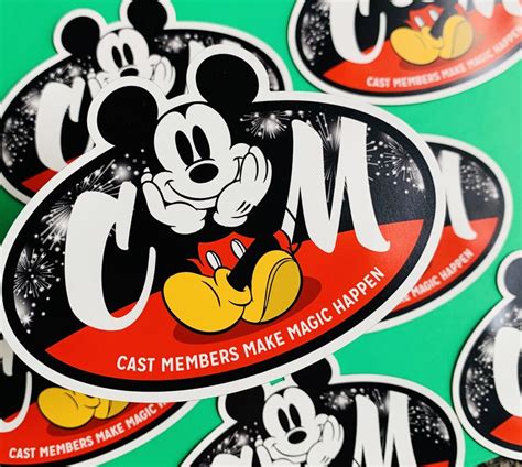 Disney Cast Member Magnet Make Magic Happen Oval Etsy