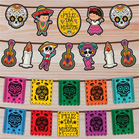 Dia De Los Muertos PRINTABLE Banner Day of the Dead Garland Pennant ...