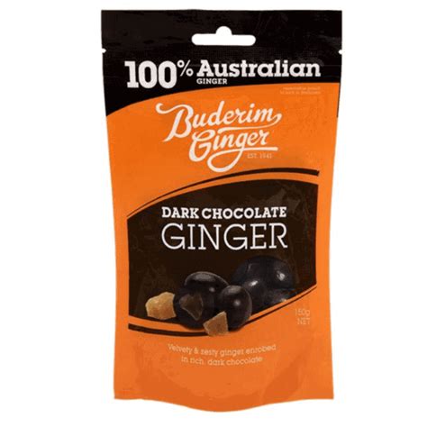 Buy Buderim Dark Chocolate Coated Ginger 150g Online Worldwide