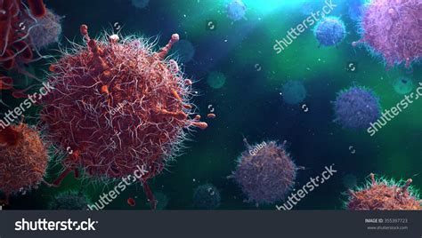 Bacteria Virus Cell 3d Stock Illustration 355397723