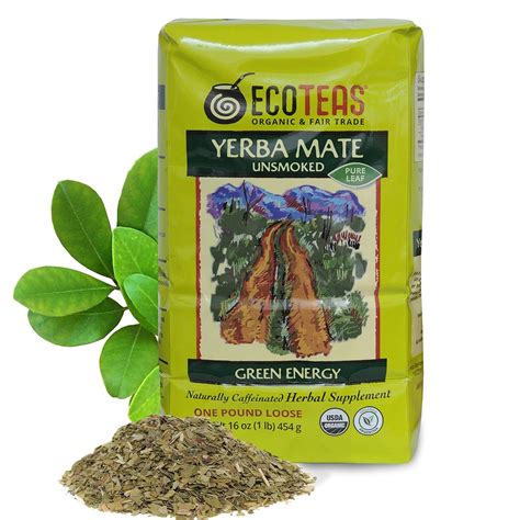 Ecoteas Organic Unsmoked Yerba Mate Tea Pure Loose Chile Ubuy