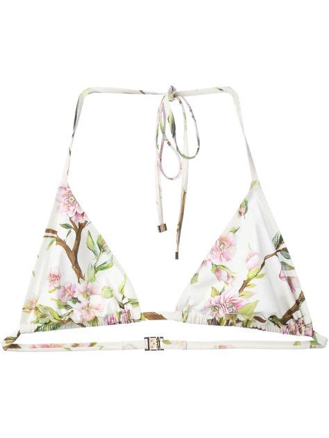 Dolce And Gabbana Cherry Blossom Print Bikini Bikinis Bikini Tops