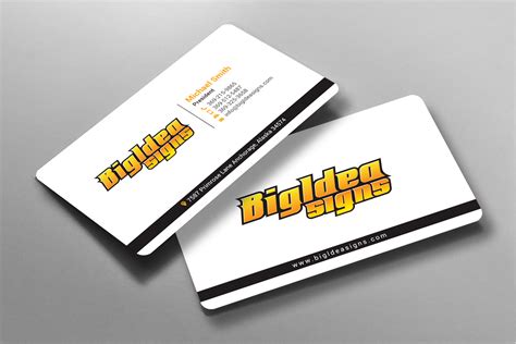 Elegant Playful Business Card Design For Bigidea Wraps Inc By