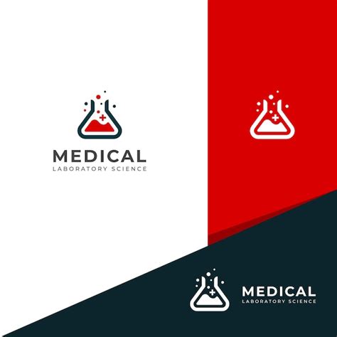 Premium Vector Creative Medical Laboratory Science Logo Design