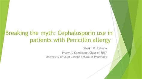 Cephalosporin Use On Penicillin Allergy Patients