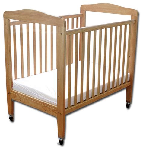 Compact Non Folding Wooden Window Crib Transitional Cribs By L A