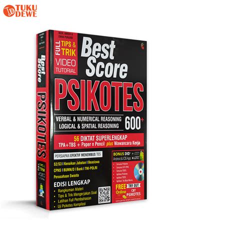 Jual Buku Tes Psikotes Kerja Best Score Psikotes Edisi Super