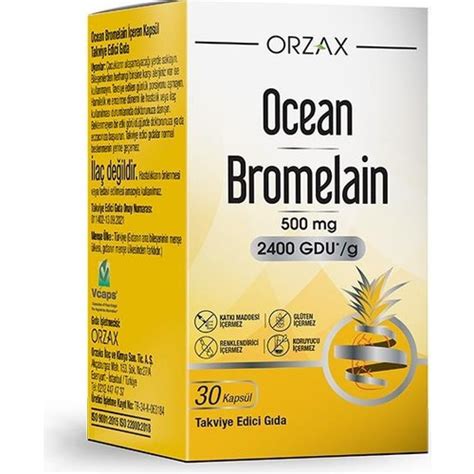 Ocean Bromelain caps Orzax