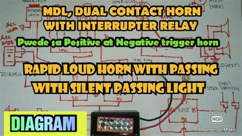 Mdl Dual Contact Horn With Rapid Passing Interrupter Relay Diagram Youtube