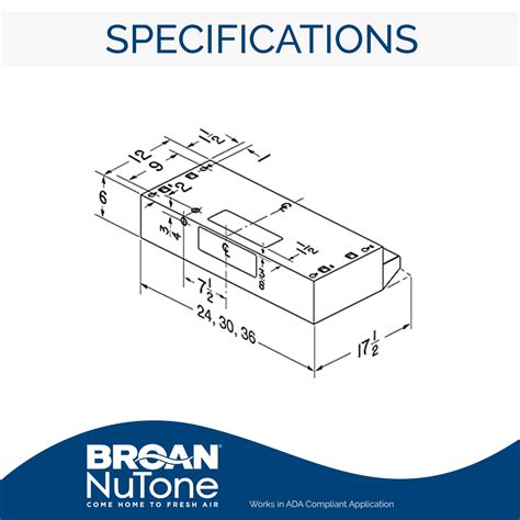 Snapklik Broan NuTone Economy 24 Inch Under Cabinet Easy Install