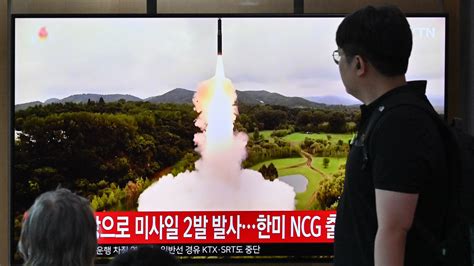 朝鮮今晨射兩枚導彈 美韓核諮商小組開會 韓國軍方 朝鮮導彈危機 朝鮮半島 新唐人电视台