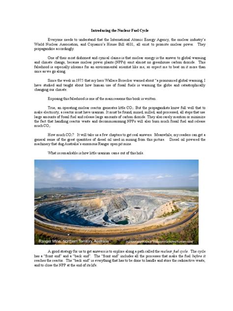 introducing  nuclear fuel cycle  uranium nuclear power