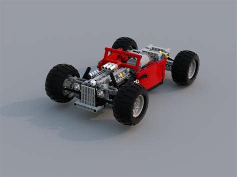 LEGO MOC Extreme Chopped Hot Rod By Offroadcreations Rebrickable Build With LEGO