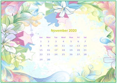 November 2020 Desktop Calendar Wallpapers | Calendar wallpaper, Desktop ...