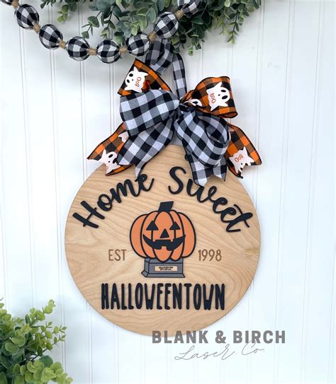 Halloweentown Inspired Door Sign – Blank & Birch Laser Co.