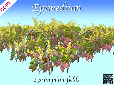 Second Life Marketplace - Spring meadow - Epimedium Field 3 sizes ...