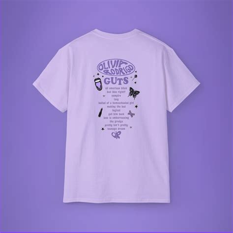 GUTS Tour Shirt, Olivia Rodrigo Merch, Album Tracklist Tee, Vintage ...