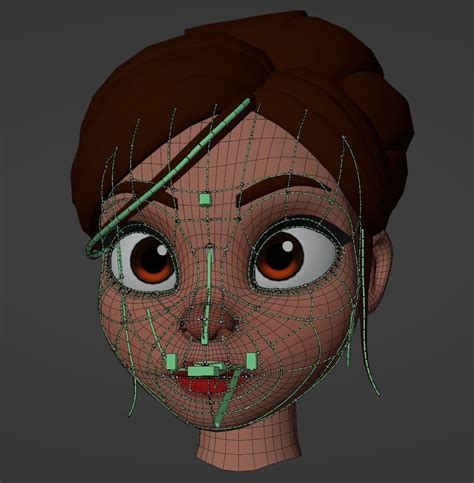 Timothy Downs Blender Waitress Face Rig Model By François Boquet