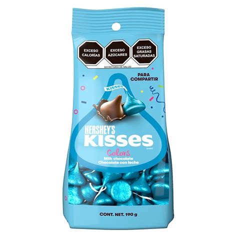 Chocolate HERSHEY S KISSES Colors Azul 190g