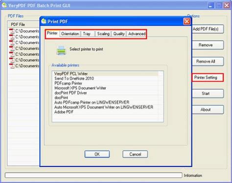 PDF Batch Print Processor