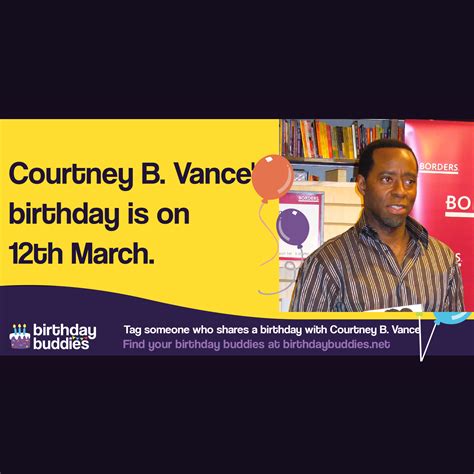 Courtney B. Vance's birthday is 12th March 1960