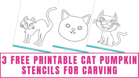 Free Downloadable Stencils Cat Pumpkin For Carving