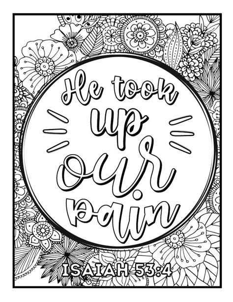 35 Bible Verse Coloring Pages Christian Coloring Book Pages