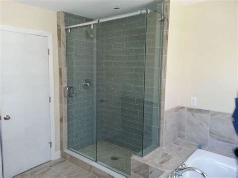 Maryland Shower Enclosures Frameless 90 Degree Slider