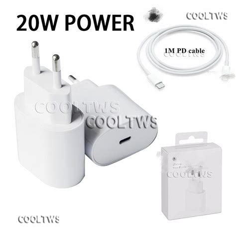 Original Pd 20w Usb Type C Adaptador De Carregador Rápida Para Iphone