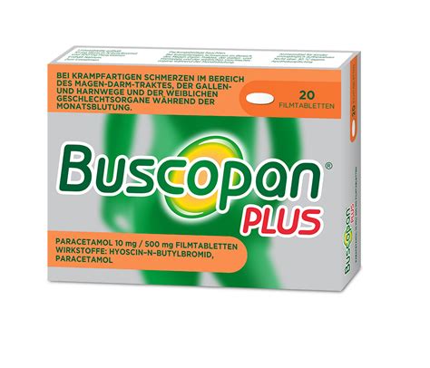 Buscopan Plus Paracetamol Mg Mg Filmtabletten Filia Apotheke