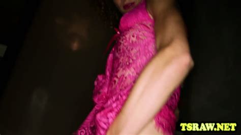 Curly Shemale Gets Ass Toyed And Bareback Fucked