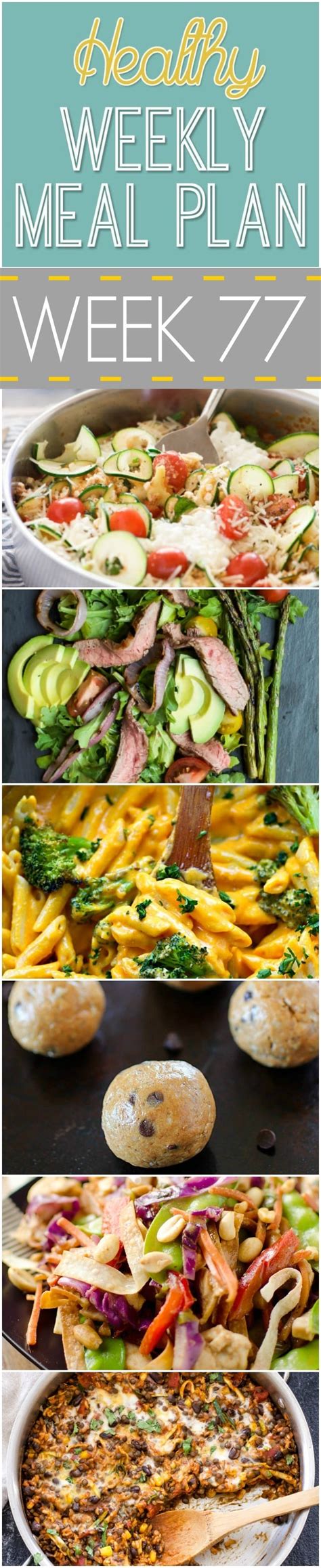 Healthy Weekly Meal Plan #77 - Yummy Healthy Easy