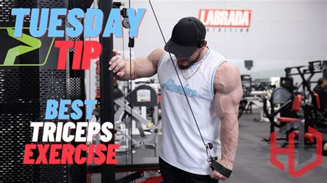 The Best Triceps Exercise Tuesday Tip Hunter Labrada Youtube