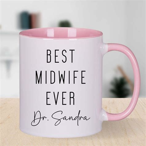 Midwife Coffee Mug Gift Doula Mug Gift Personalized Best Midwife Ever