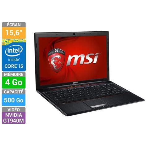 Msi Pc Portable Gamer Gp Qe Leopard Xfr Cdiscount Informatique