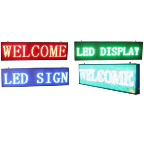 Waterproof led scroll display P10 programmable led message sign single color outdoor