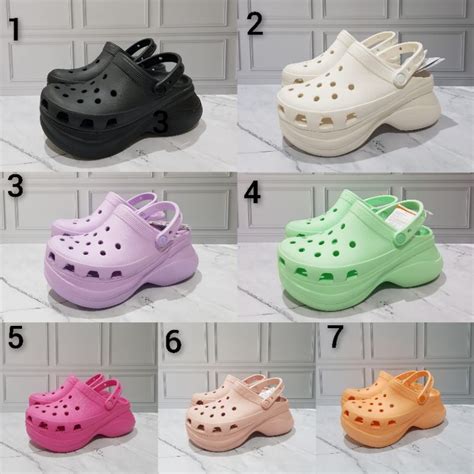 Jual Sandal Crocs Classic Bae Clog Wanita 8Cm Full Karet Sandal