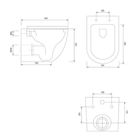 Omnires Ottawa Miska Wc Wisz Ca Bezrantowa Z Desk W O X Cm Bia Y