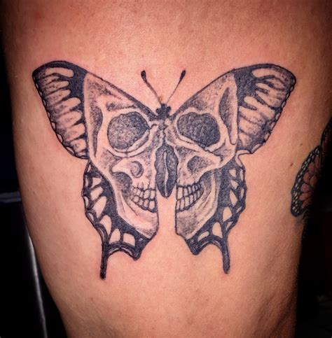 Details More Than 79 Skull With Butterfly Tattoo Best Incdgdbentre