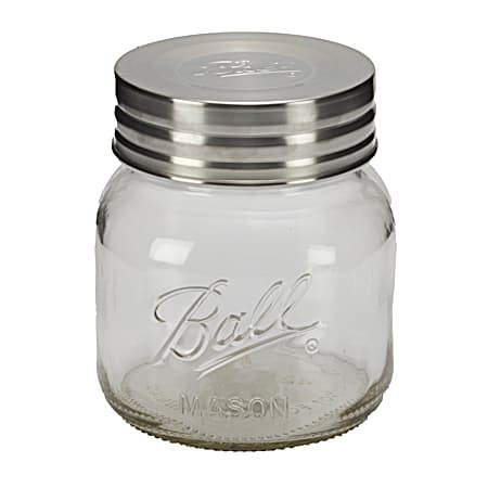 Half Gallon Clear Super Wide Mouth Glass Canning Jar W Lid By Ball At