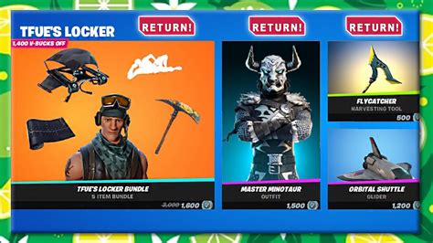 RETURN Tfue S Locker Bundle Orbital Shuttle Master Minotaur