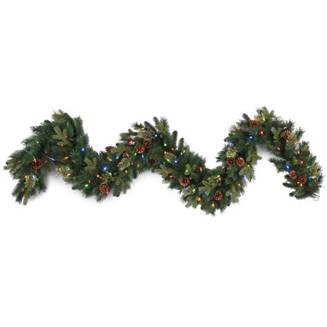 Ge Indoor Pre Lit Ft Branch Garland With Color Changing Led Lights At