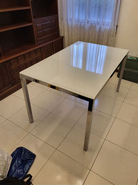 Mesa De Cozinha Tampo Em Vidro Fosco Rio Tinto Olx Portugal