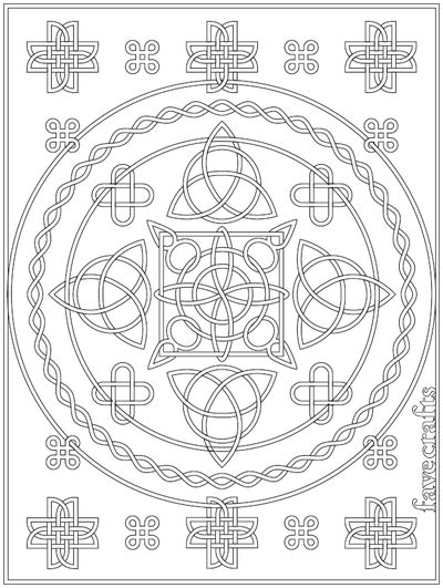 Celtic Knot Heart Coloring Pages