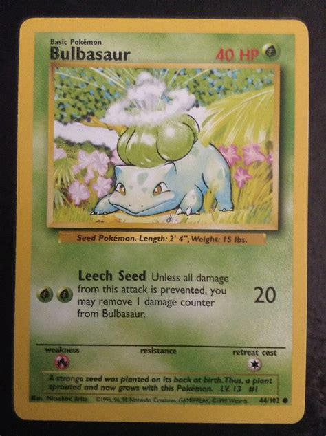 Bulbasaur Pokemon Trading Card - Etsy